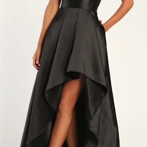 Lulu's Black High-Low Dress